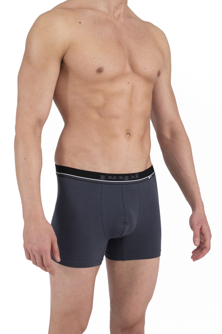 Papi 990002-962 4PK Boxer Briefs Gray Black