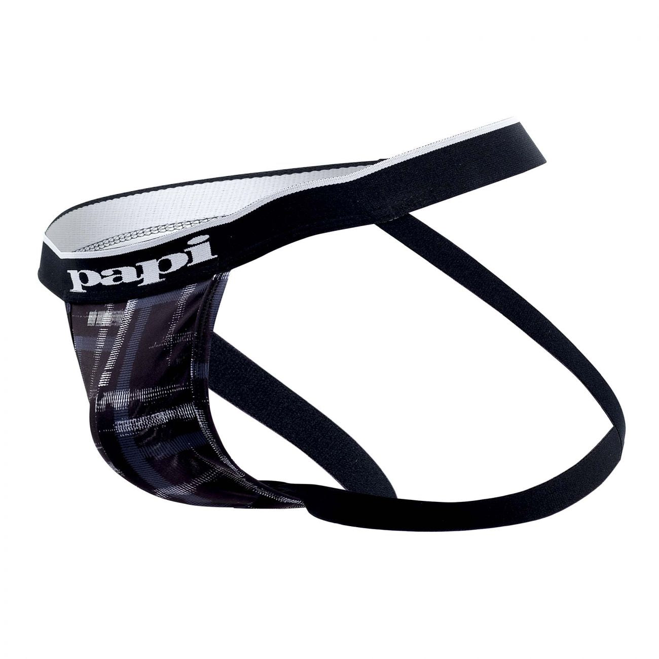 Papi UMPA006 2PK Jockstrap Black Gray