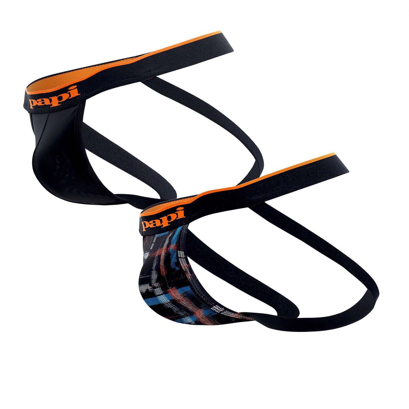 Papi UMPA006 2PK Jockstrap Black Orange