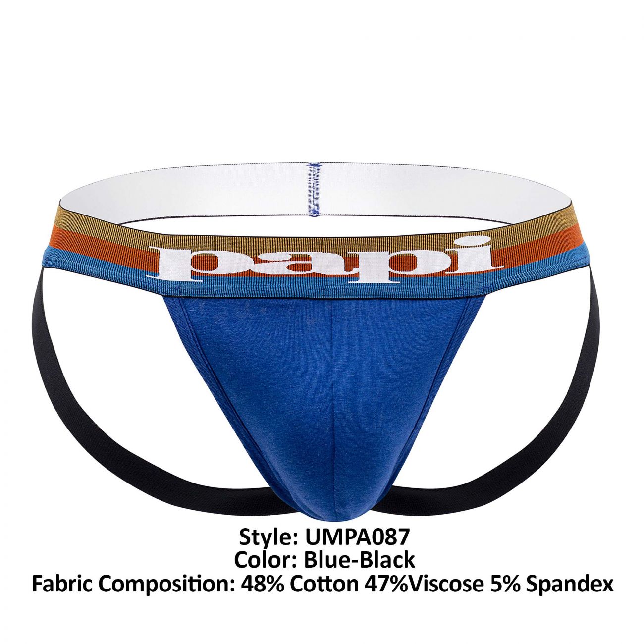 Papi UMPA087 2PK Microflex Jockstrap Blue-Black