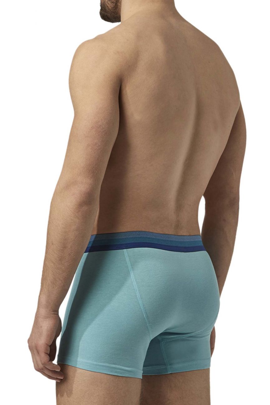 Papi UMPA088 2PK Microflex Brazilian Boxer Briefs Turquoise-Black
