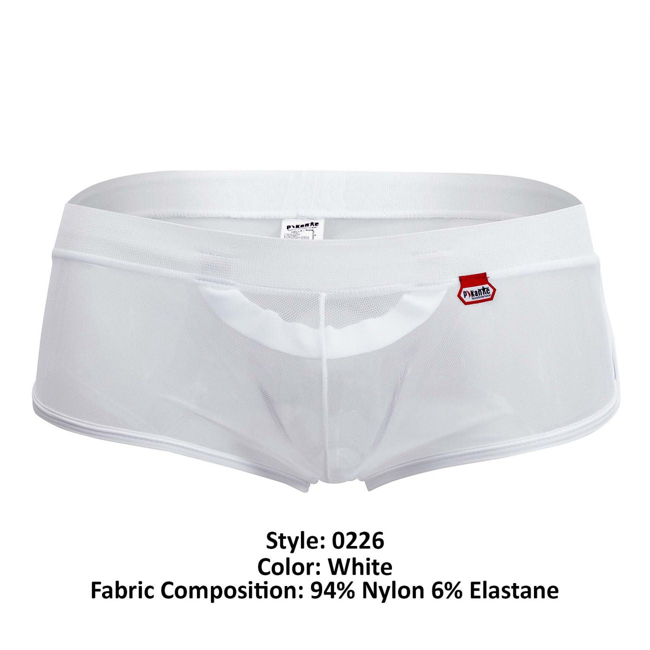 Pikante 0226 Chekke Lifter Trunks White
