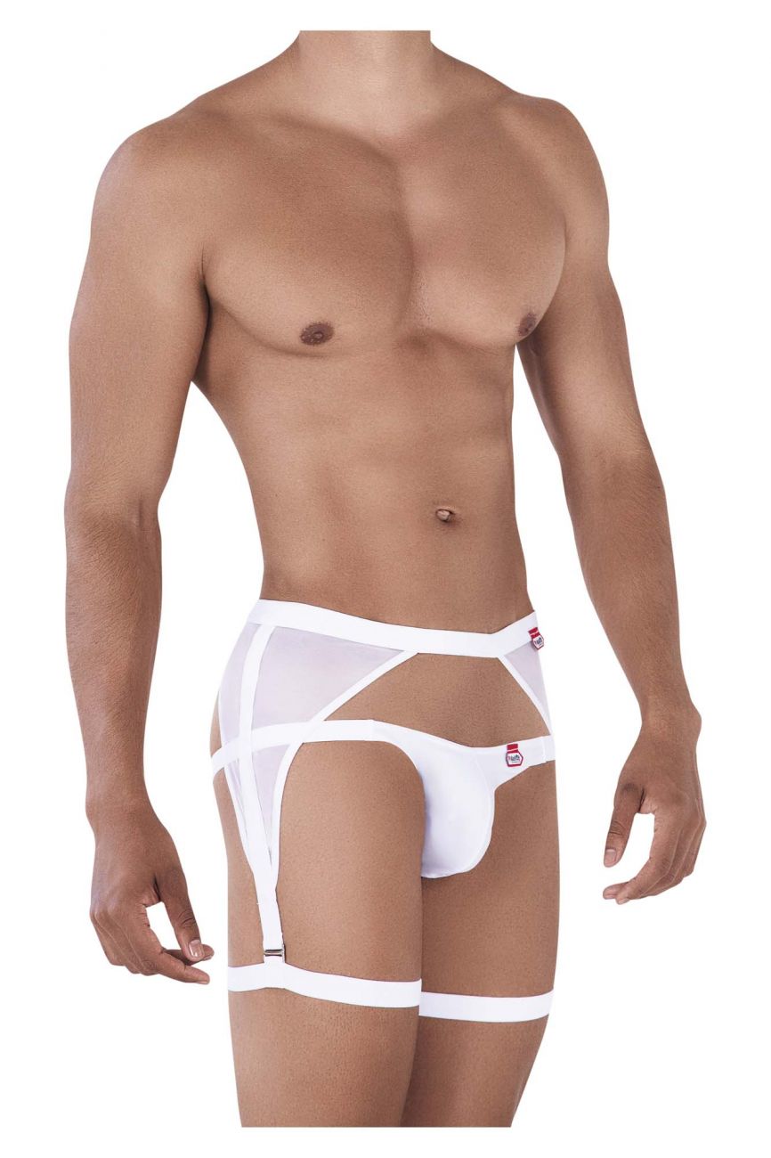 Pikante 0343 Magno Garter Jockstrap White