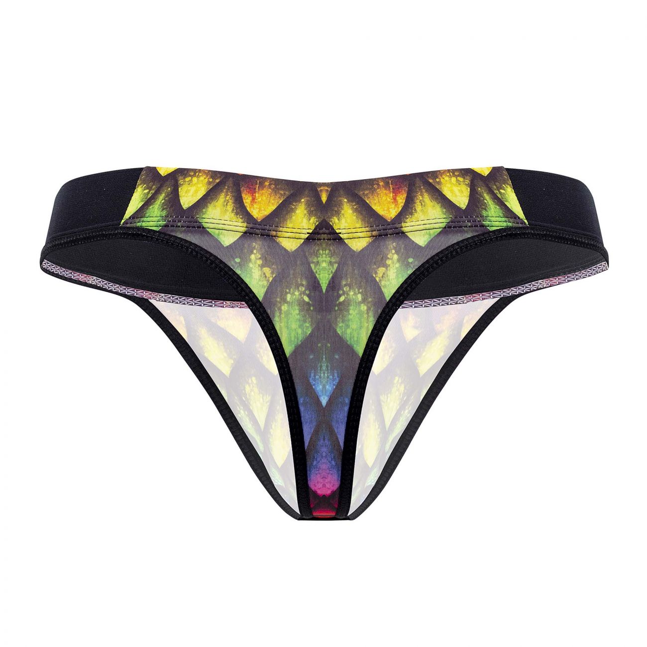 Pikante 0829 Rainbow Thongs Black Multi