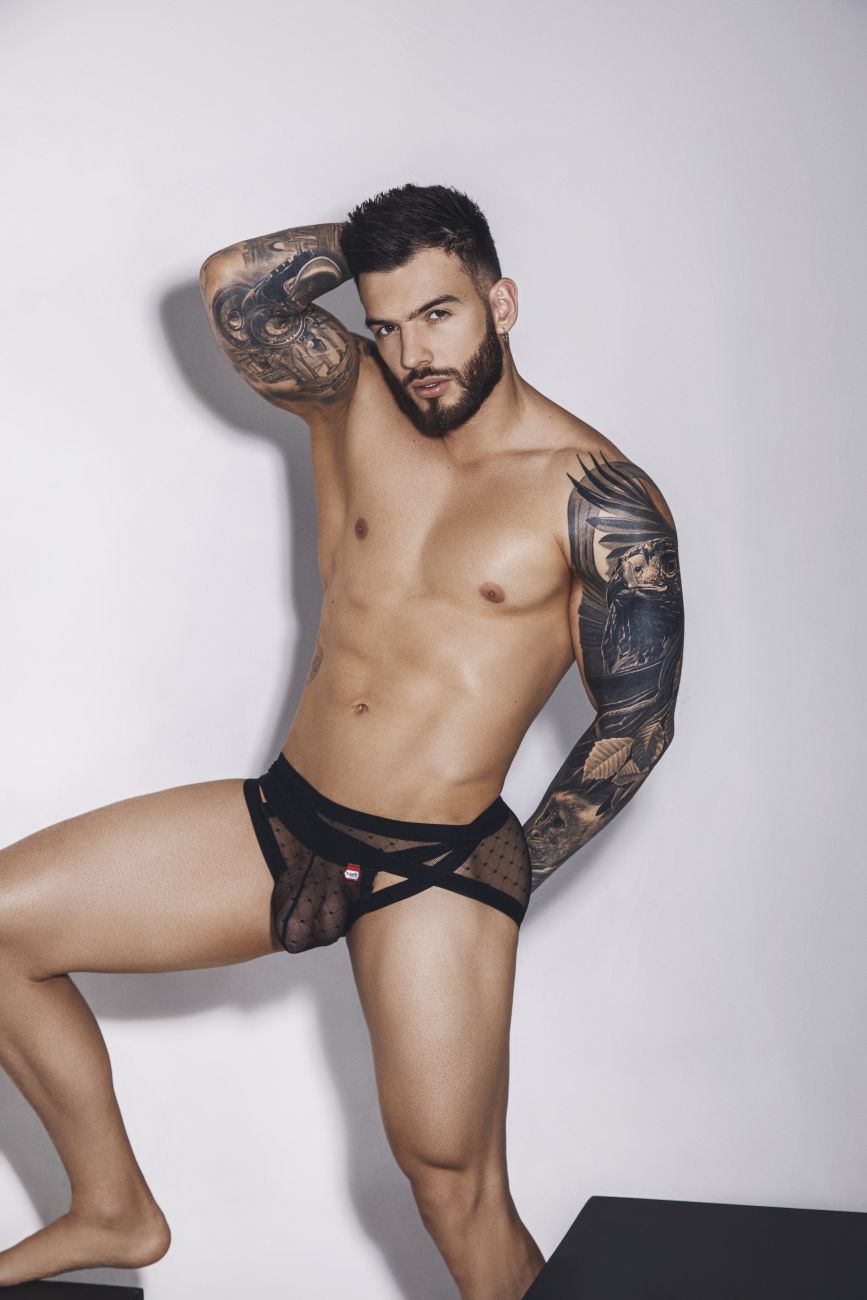 JCSTK - Pikante 1093 Oomph Mesh Briefs Black