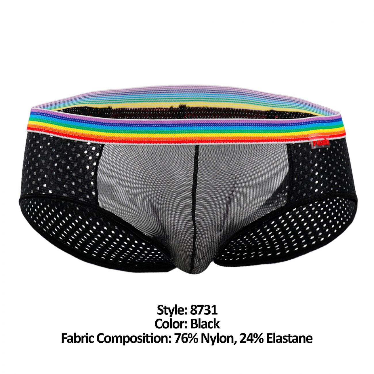 Pikante 8731 Fancy Briefs Black