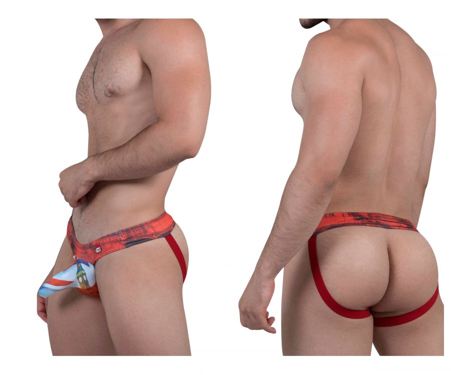 Pikante 9302 Piccadilly Castro Jockstrap Red Multi
