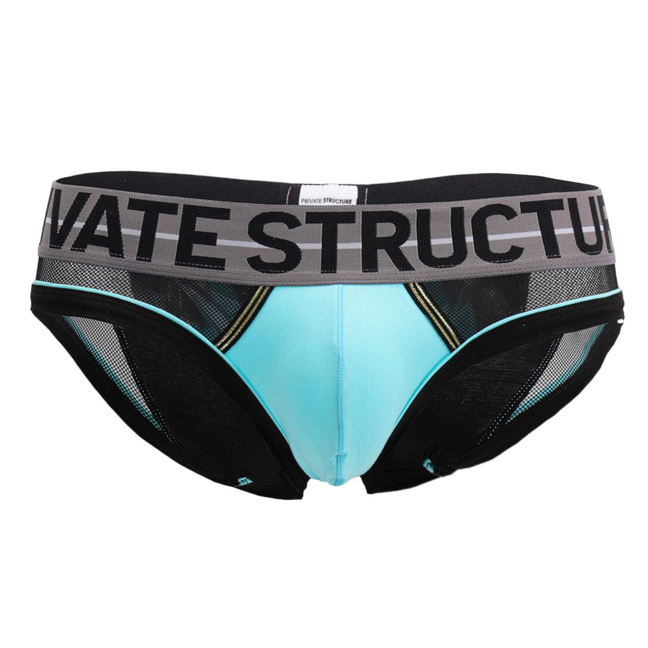 Private Structure MIUY3857 Momentum Orange Mini Briefs Black