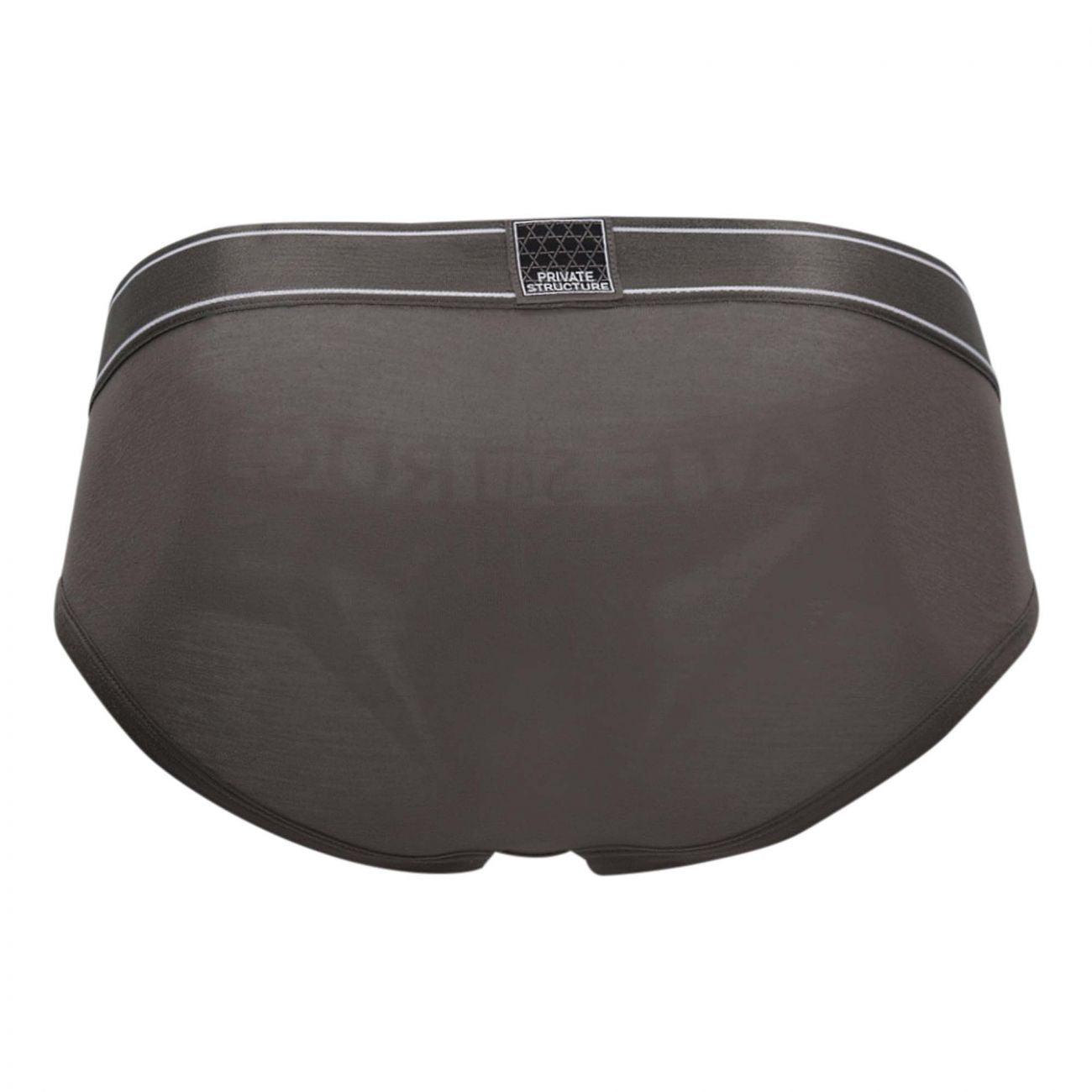 Private Structure PBUZ3748 Platinum Bamboo Contour Briefs Hermit Gray