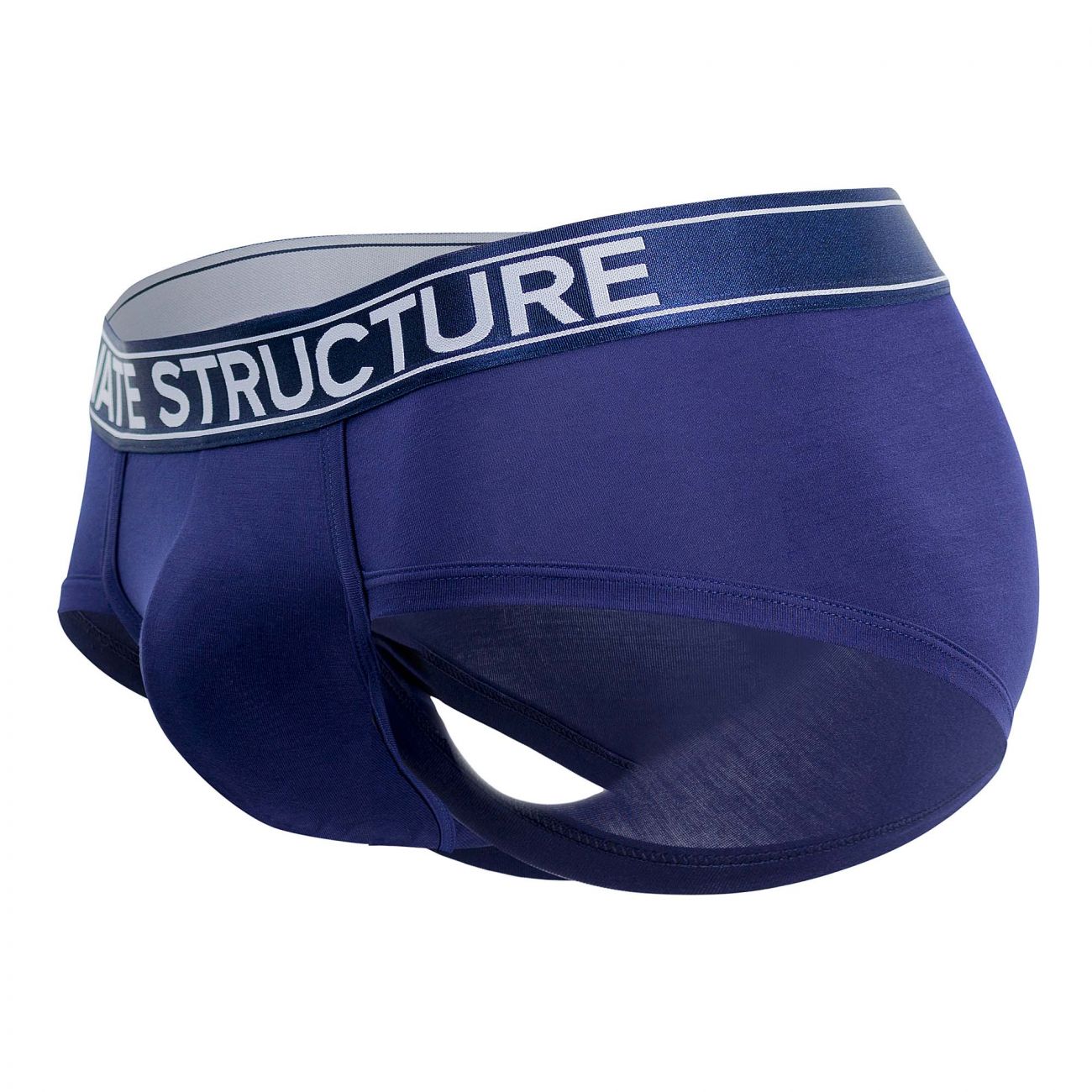 Private Structure PBUZ3748 Platinum Bamboo Contour Briefs Midnight Blue