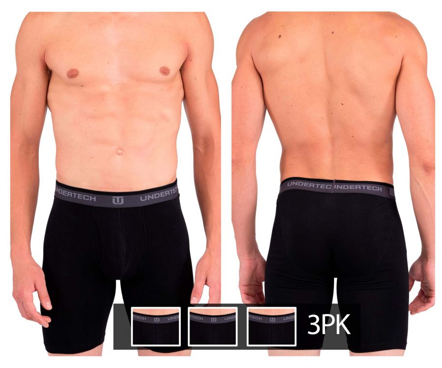 Undertech 342704 Solid Long Boxer Briefs