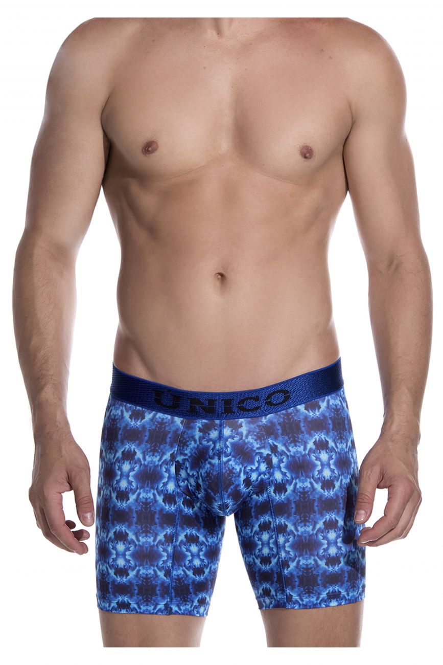 Unico 1908010026046 Boxer Briefs Bruma Blue Printed