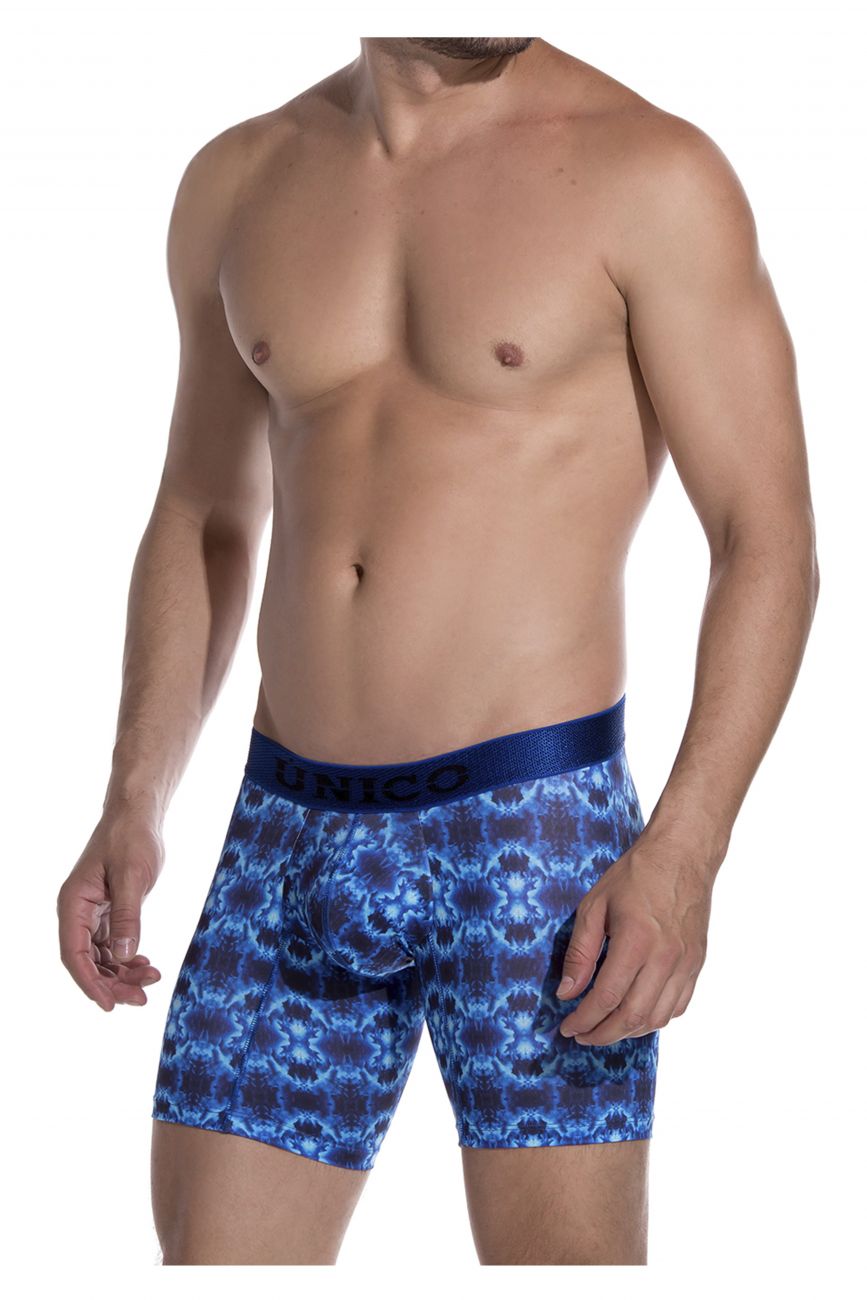 Unico 1908010026046 Boxer Briefs Bruma Blue Printed