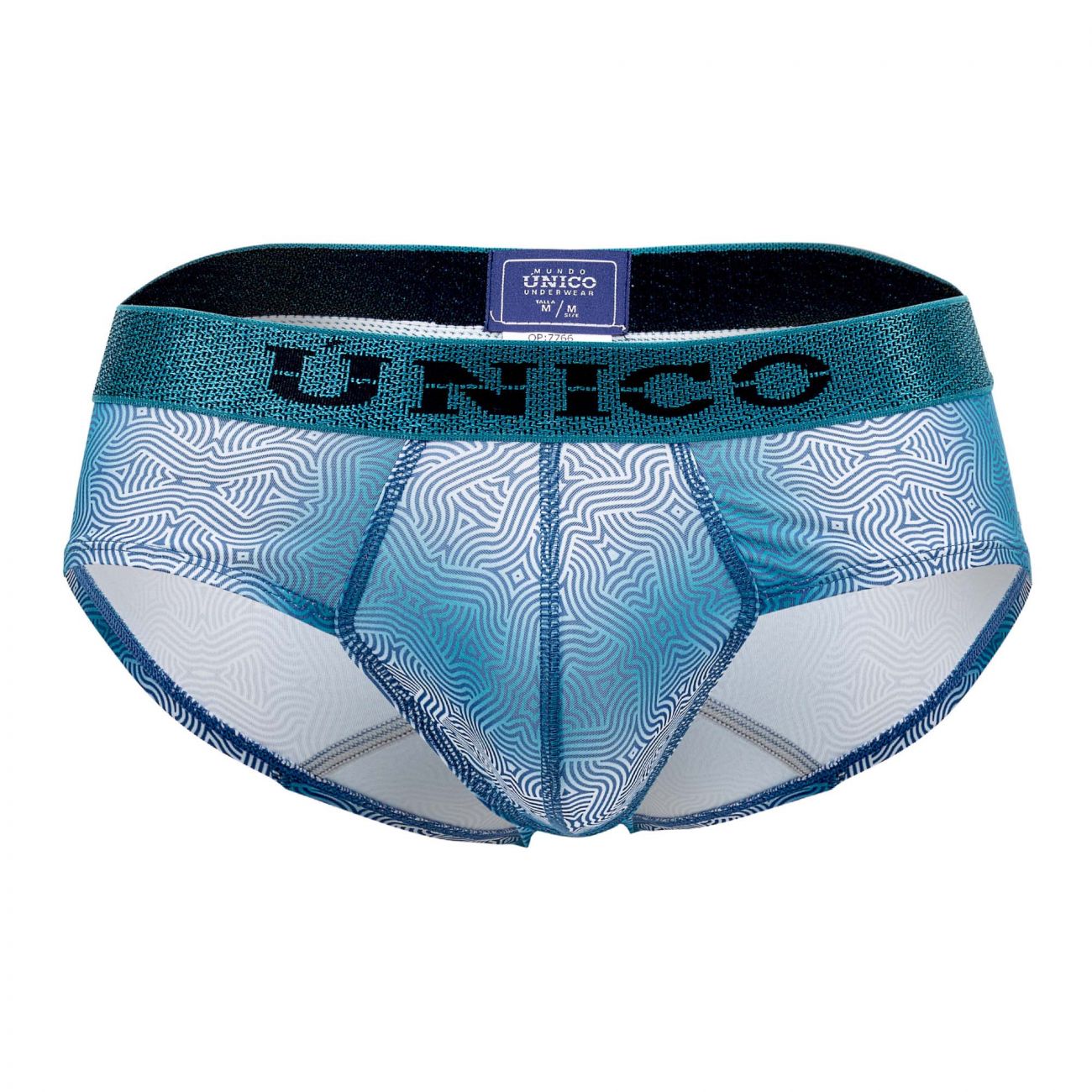 Unico 1908020116129 Briefs Luminiscente Blue Printed