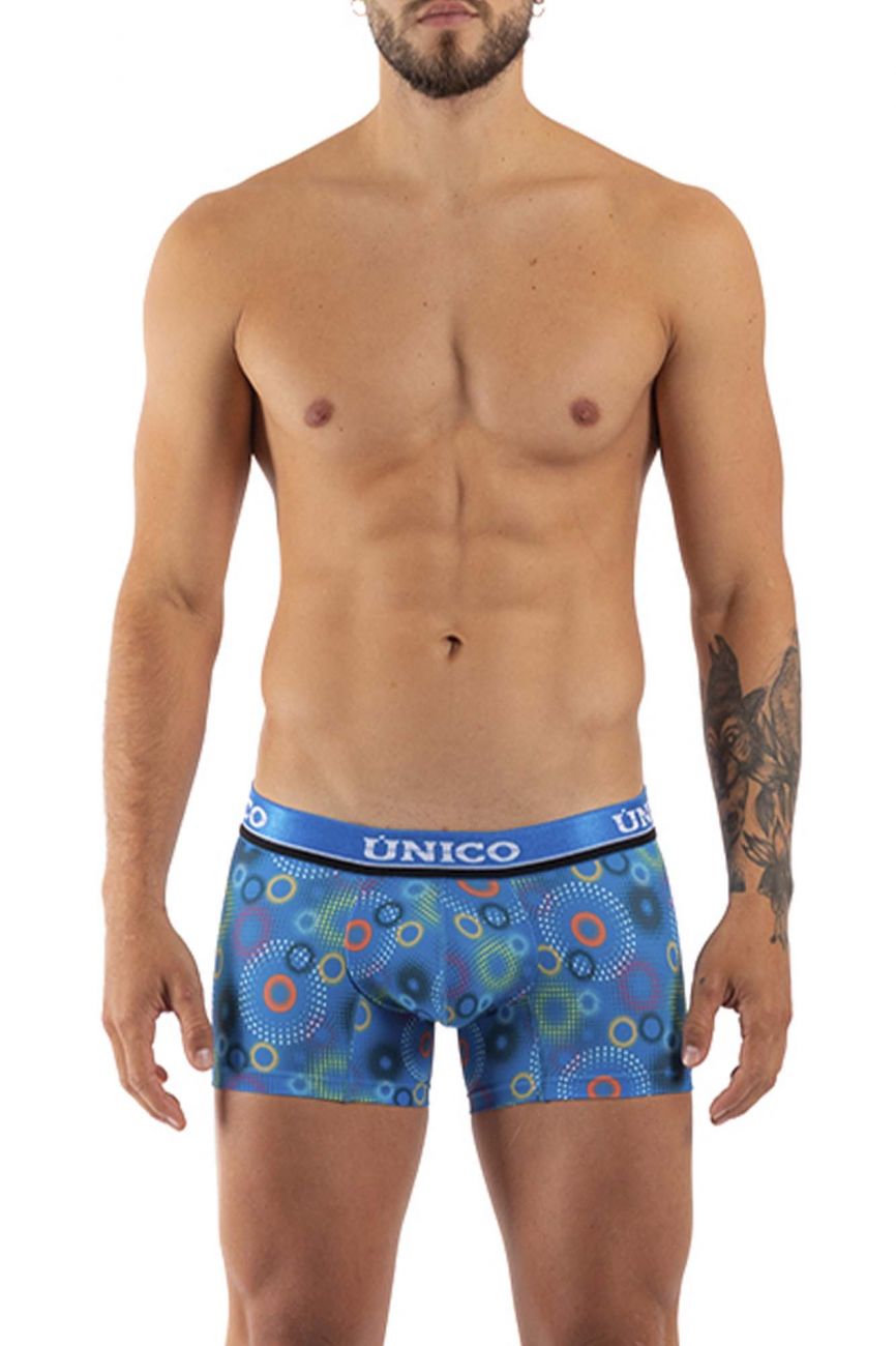 Unico 21110100107 Circle Dots Trunks Blue Printed