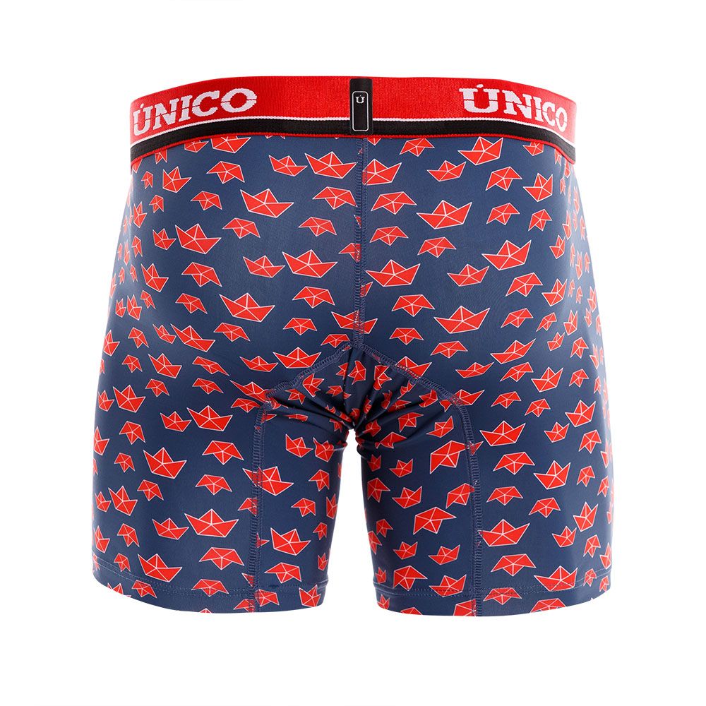 Unico 21110100203 Paper Ship Boxer Briefs Navy Multi