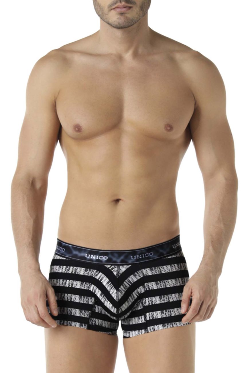 Unico 22080100107 Beteado Trunks Black Printed