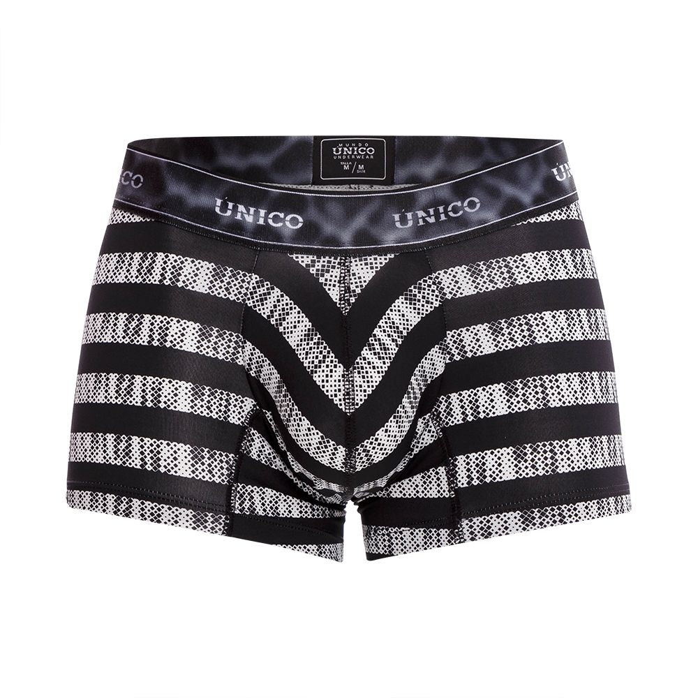 Unico 22080100107 Beteado Trunks Black Printed
