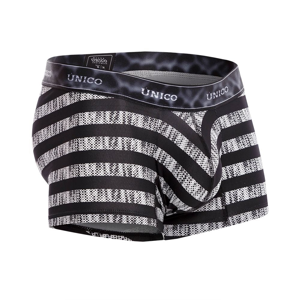 Unico 22080100107 Beteado Trunks Black Printed