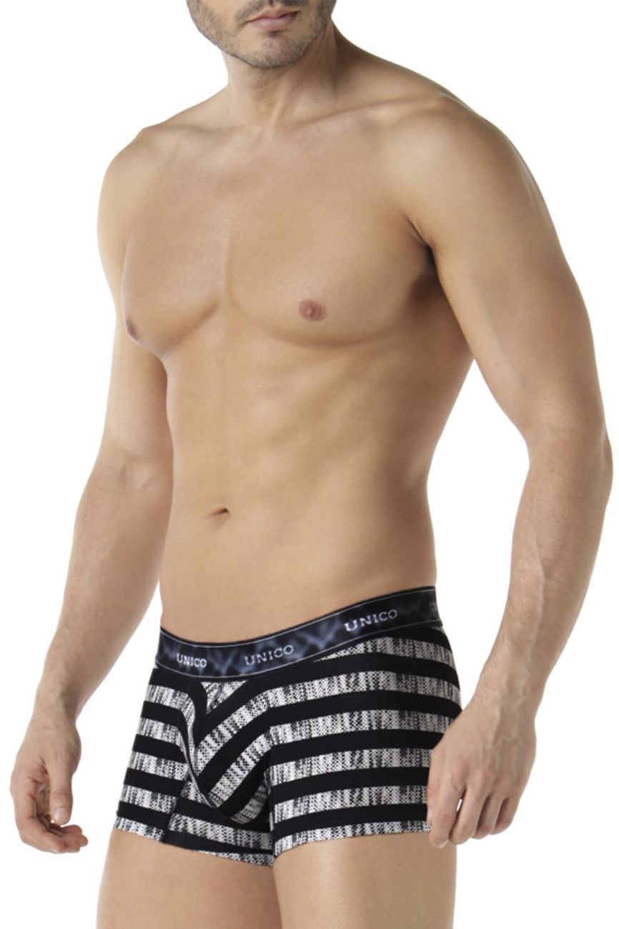 Unico 22080100107 Beteado Trunks Black Printed