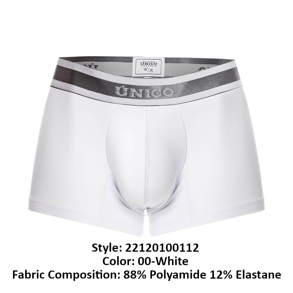 Unico 22120100112 Lustre M22 Trunks White Plus Sizes