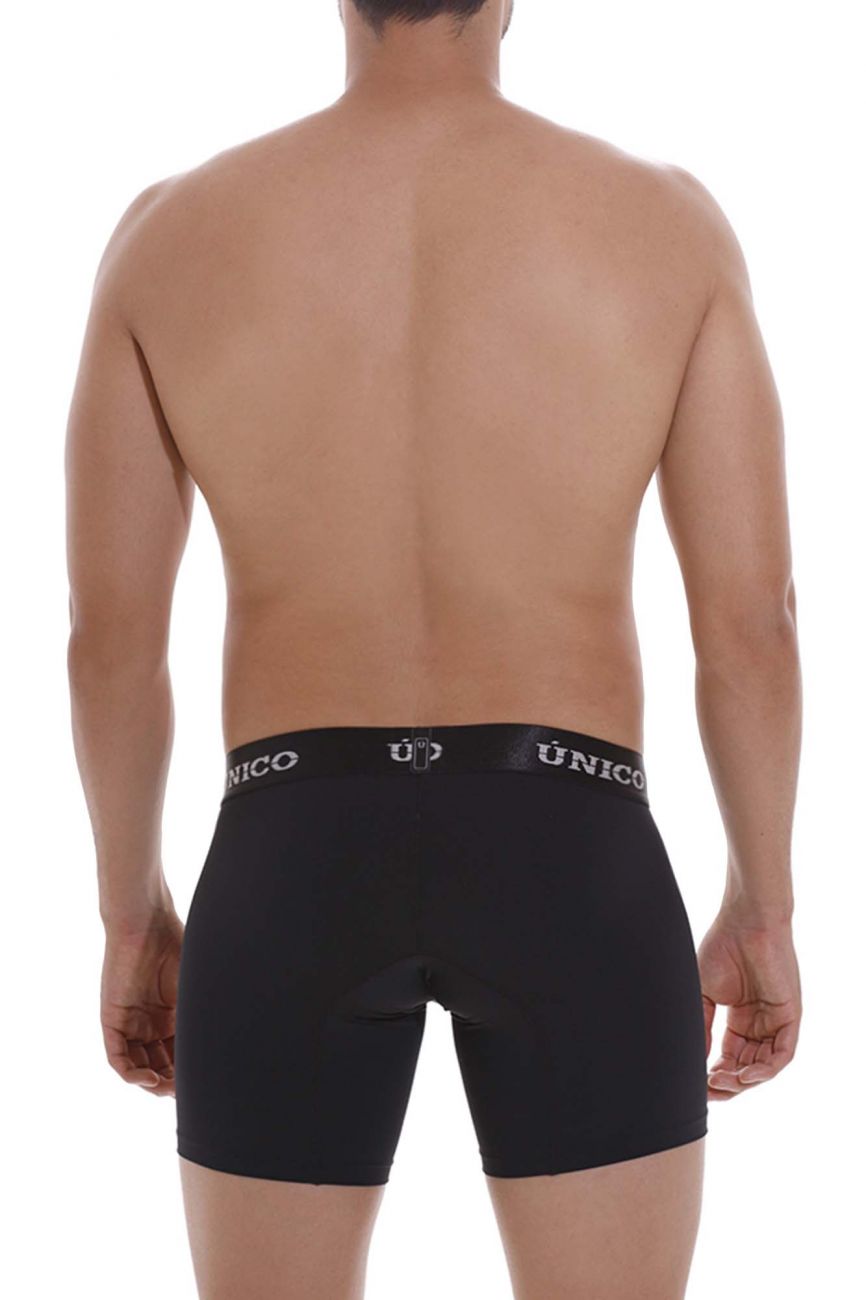 Unico 22120100207 Intenso M22 Boxer Briefs Black Plus Sizes