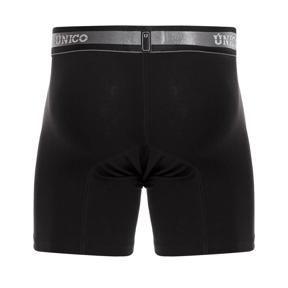 Unico 22120100211 Nebuloso A22 Boxer Briefs Black Plus Sizes