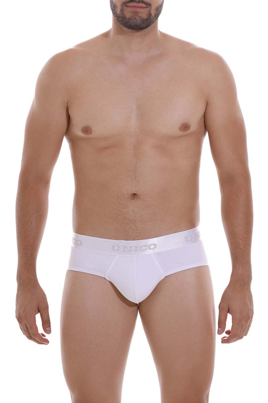 Unico 22120201101 Cristalino A22 Briefs White Plus Sizes