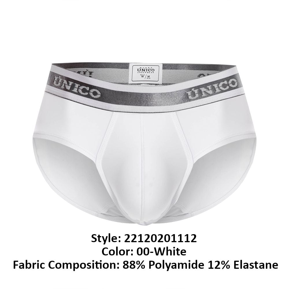 Unico 22120201112 Lustre M22 Briefs White Plus Sizes