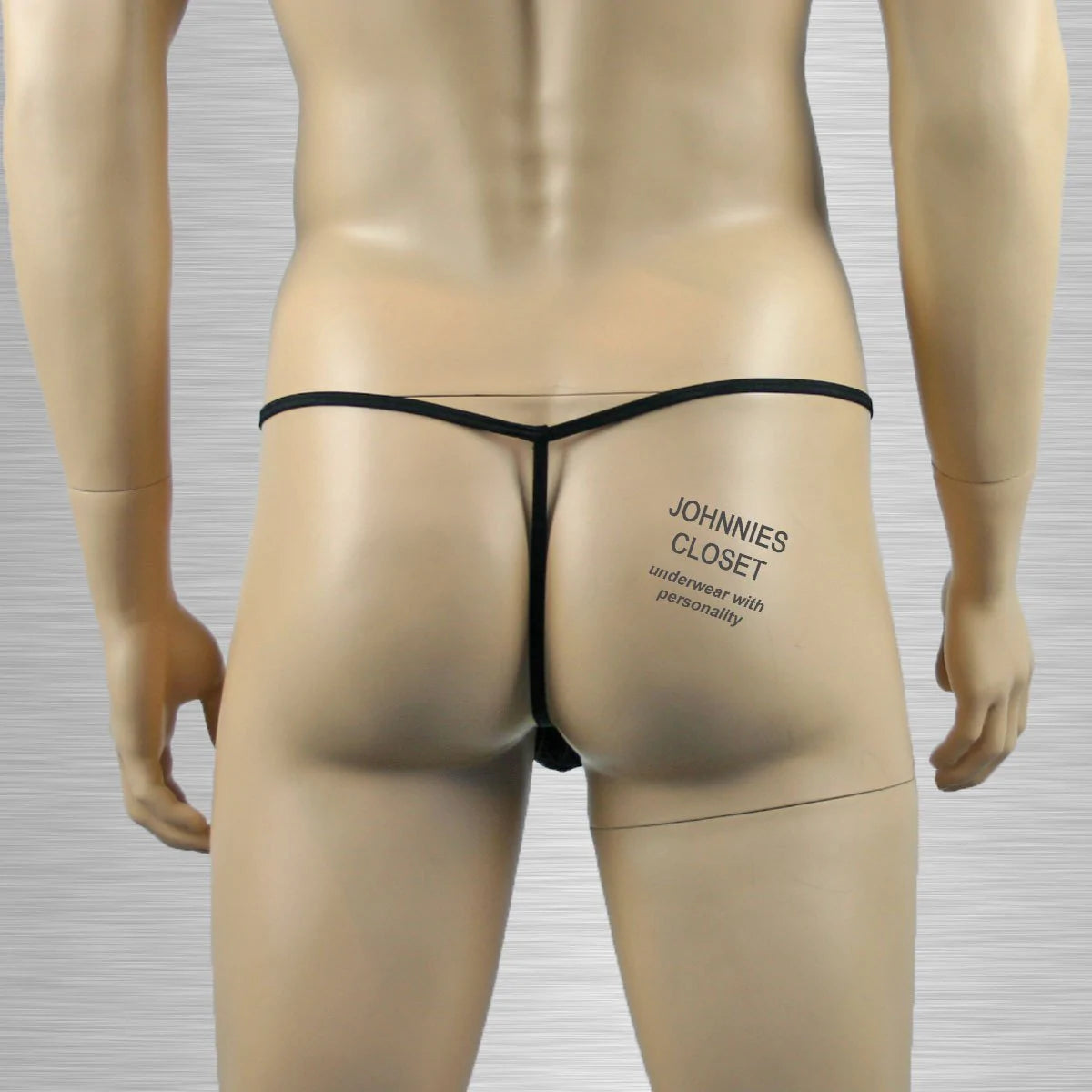 Mens Fishnet Ball Bag Pouch Black