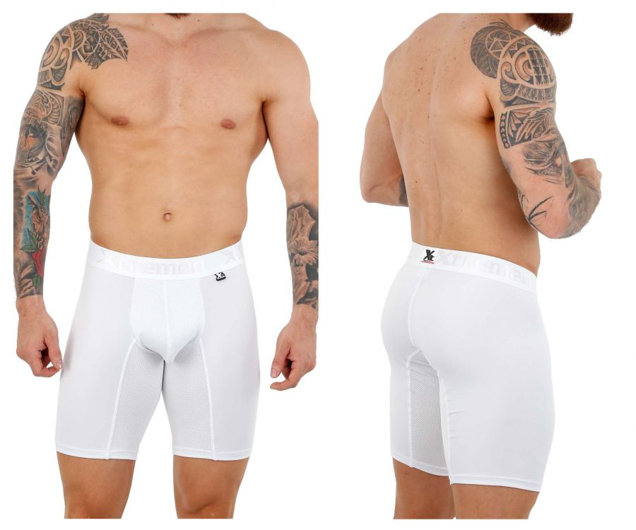Xtremen 51471 Microfiber Boxer Briefs White