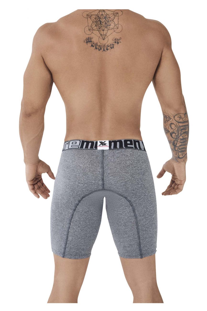 Xtremen 51485 Microfiber Athletic Boxer Briefs Black