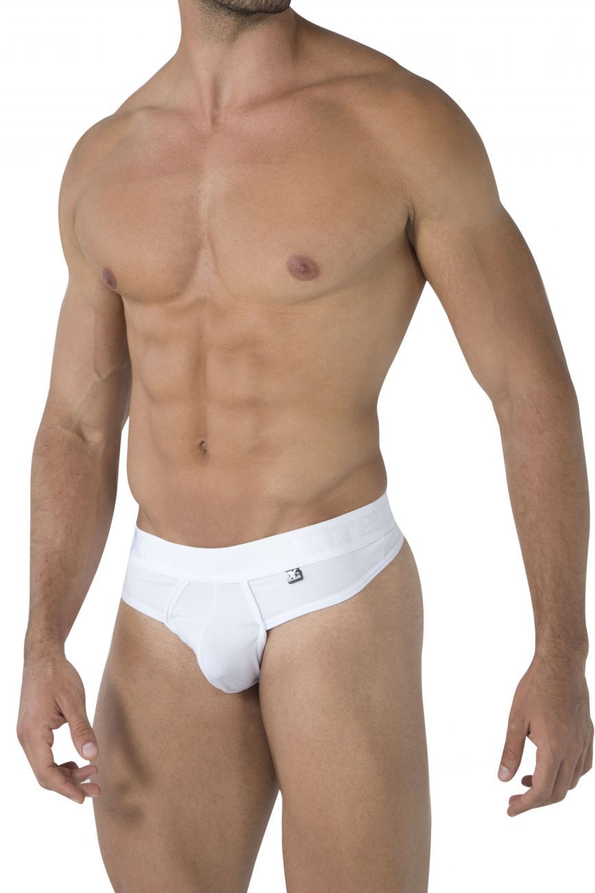 Xtremen 91031-3 3PK Piping Thongs Black White Gray - Size XL