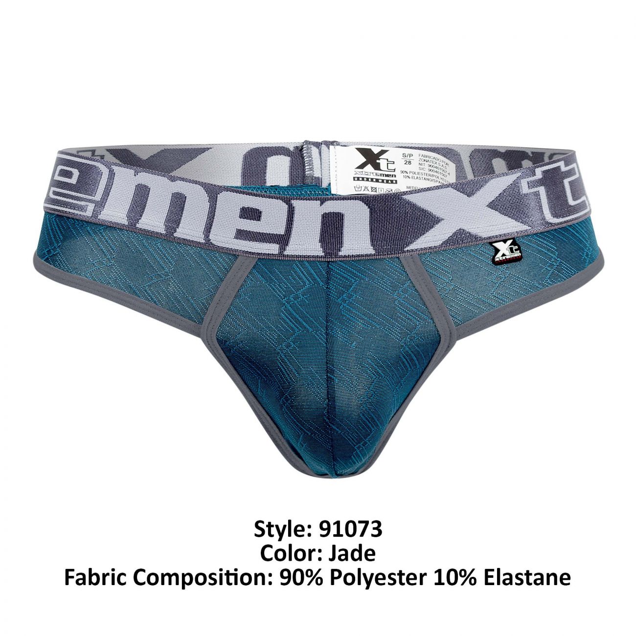 Xtremen 91073 Microfiber Jacquard Thongs Jade