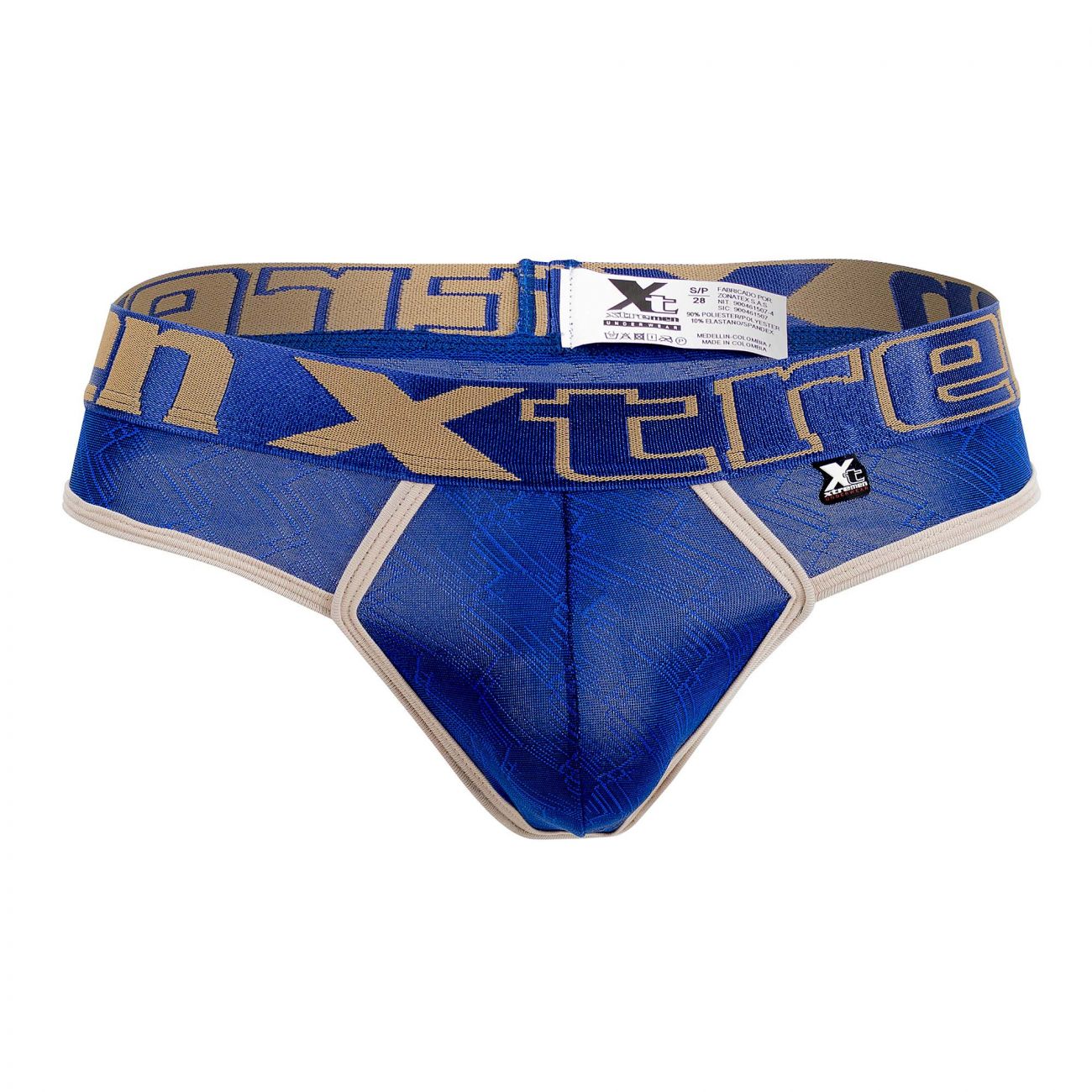 Xtremen 91073 Microfiber Jacquard Thongs Royal Blue