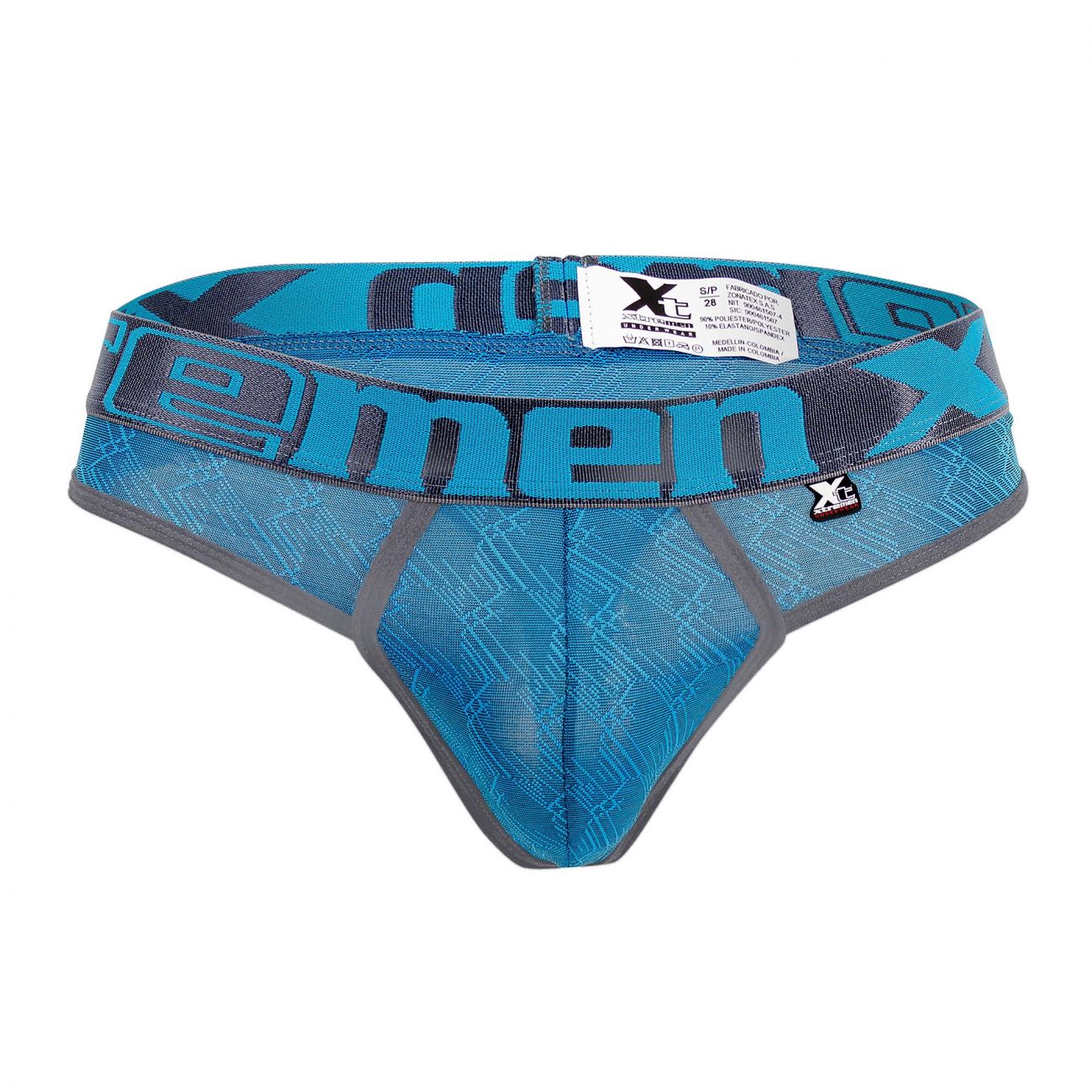 Xtremen 91073 Microfiber Jacquard Thongs Turquoise