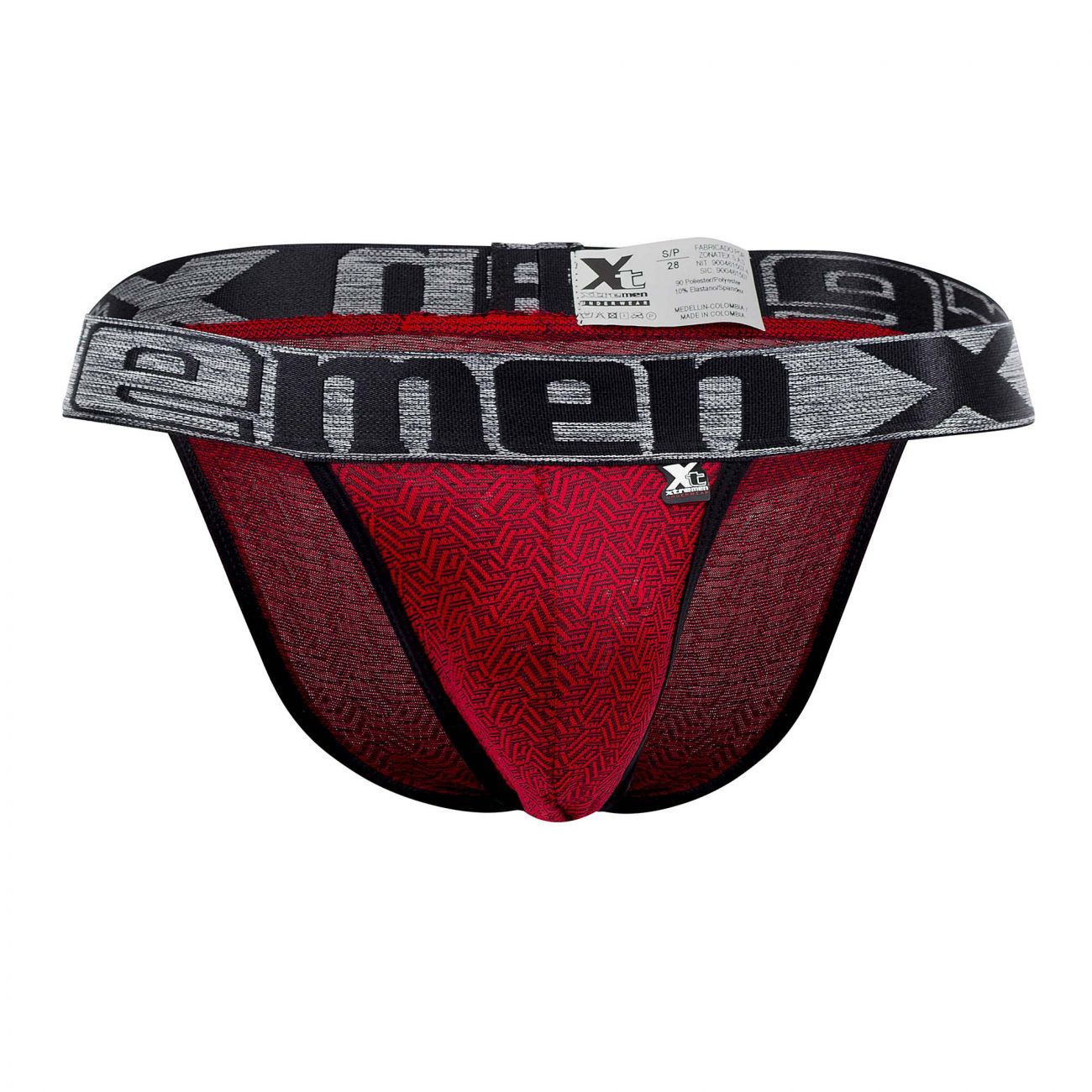 Xtremen 91081 Microfiber Jacquard Bikini Red
