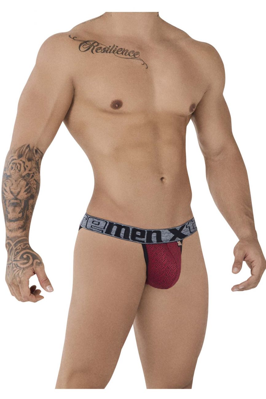 Xtremen 91081 Microfiber Jacquard Bikini Red