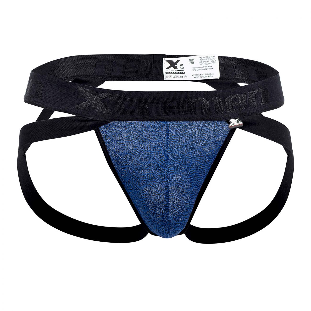 Xtremen 91085 Microfiber Jacquard Jockstrap Royal