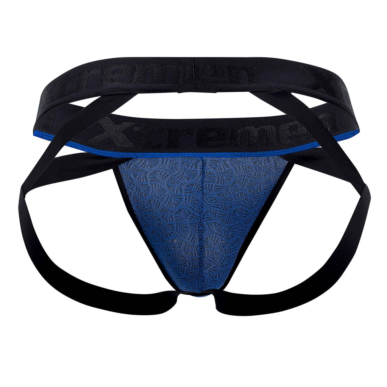 Xtremen 91085 Microfiber Jacquard Jockstrap Royal