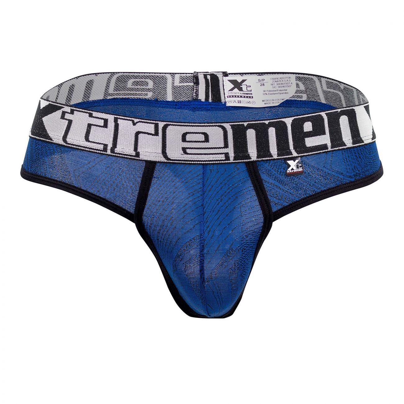 Xtremen 91087 Microfiber Jacquard Thongs Blue