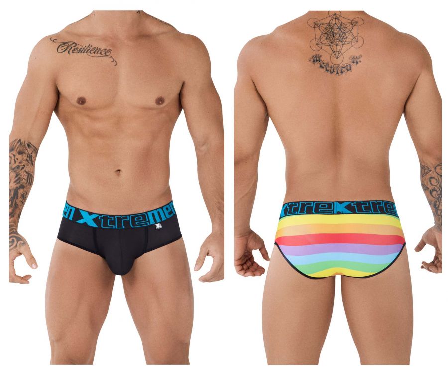Xtremen 91088 Microfiber Pride Briefs Black