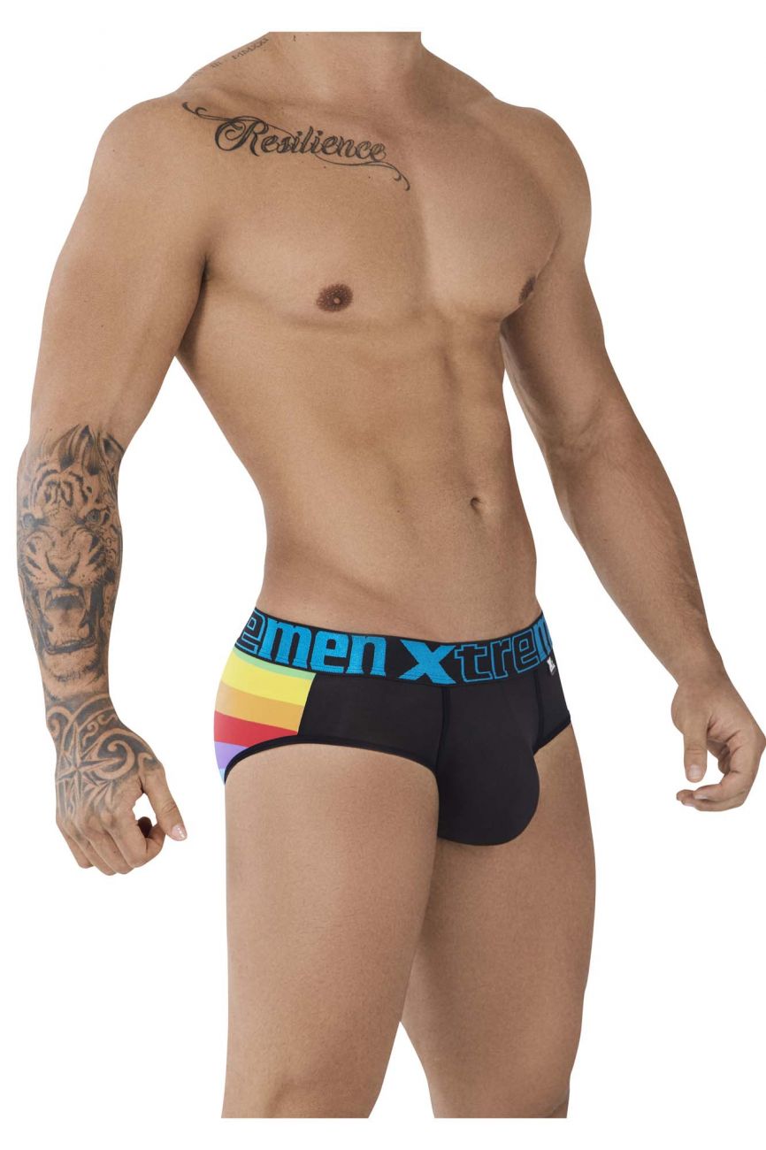 Xtremen 91088 Microfiber Pride Briefs Black