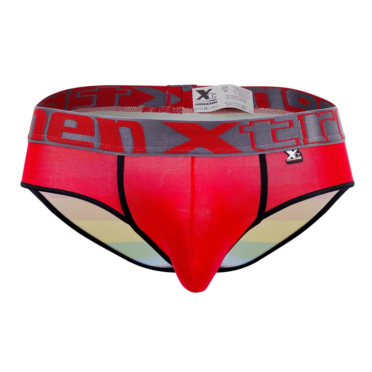 Xtremen 91088 Microfiber Pride Briefs Red