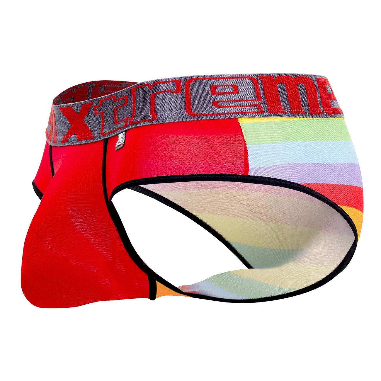Xtremen 91088 Microfiber Pride Briefs Red