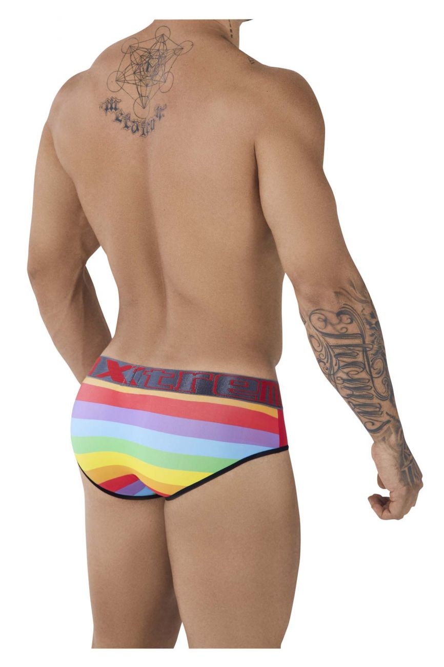 Xtremen 91088 Microfiber Pride Briefs Red