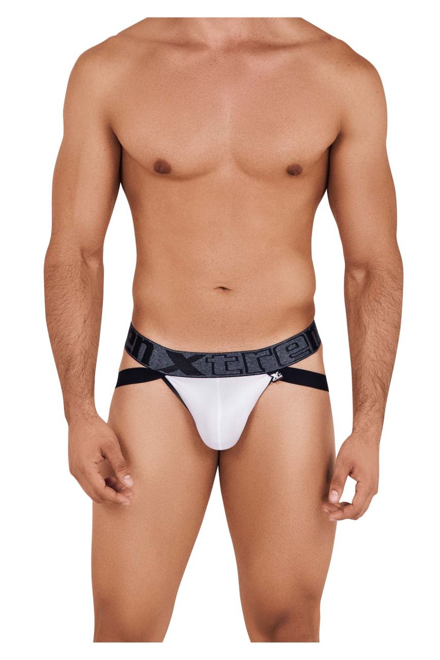Xtremen 91102 Microfiber Jockstrap White