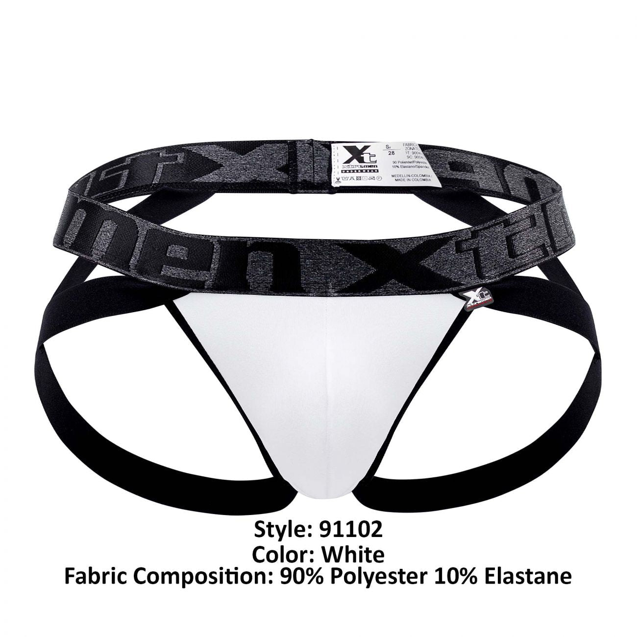 Xtremen 91102 Microfiber Jockstrap White