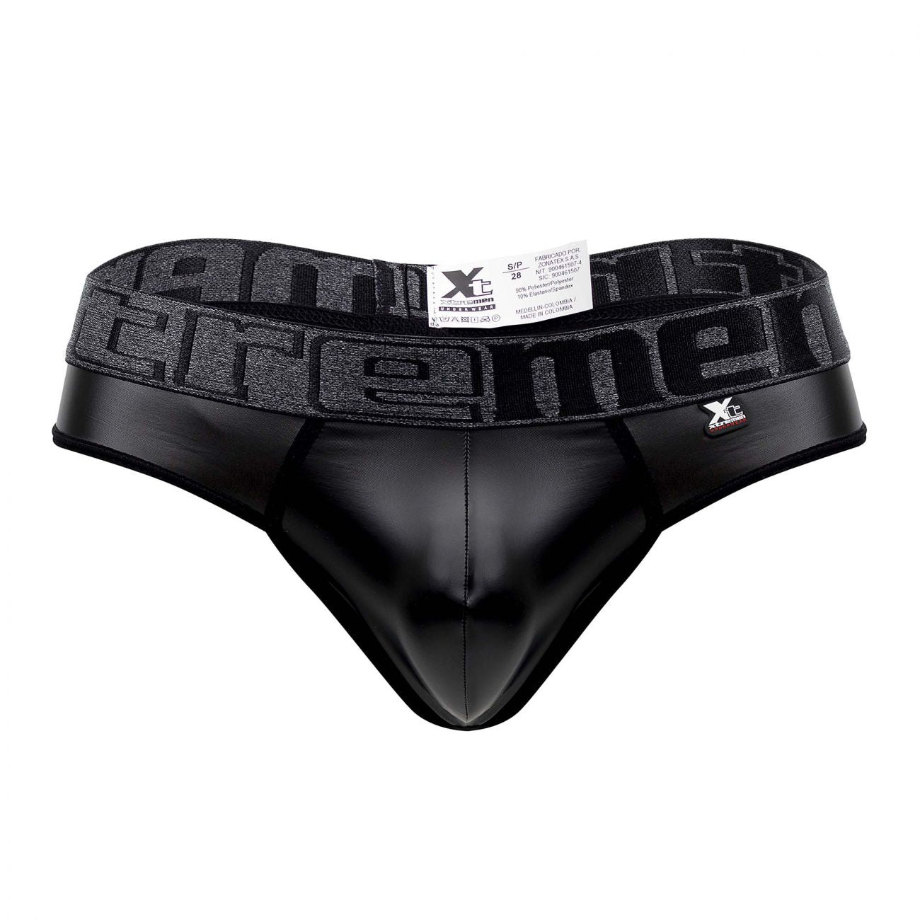 Xtremen 91113 Faux Leather Thongs Black