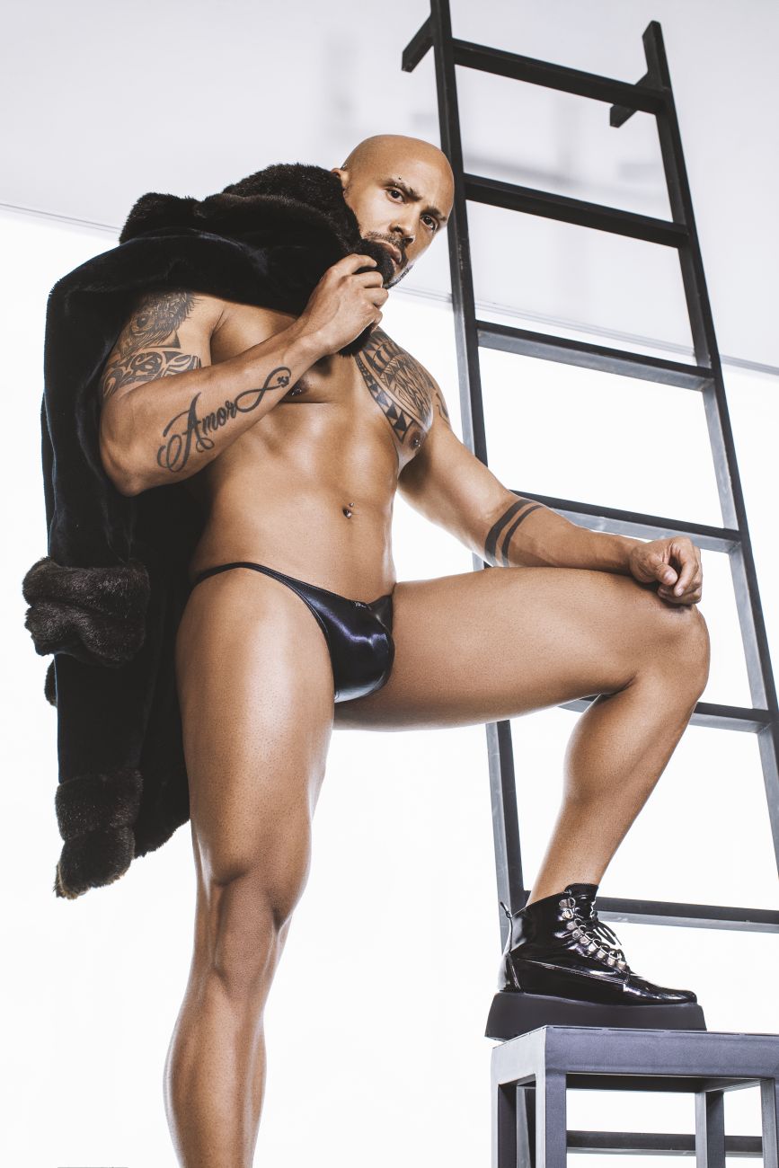 Xtremen 91114 Metallic Thongs Black